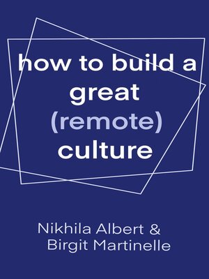 cover image of How to Build a Great (Remote) Culture